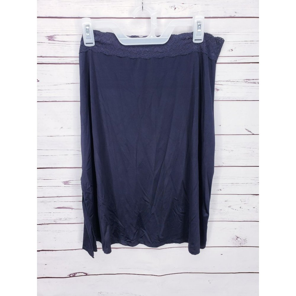 Vassarette Black Lace Trim‎ Size Extra Large Half Slip